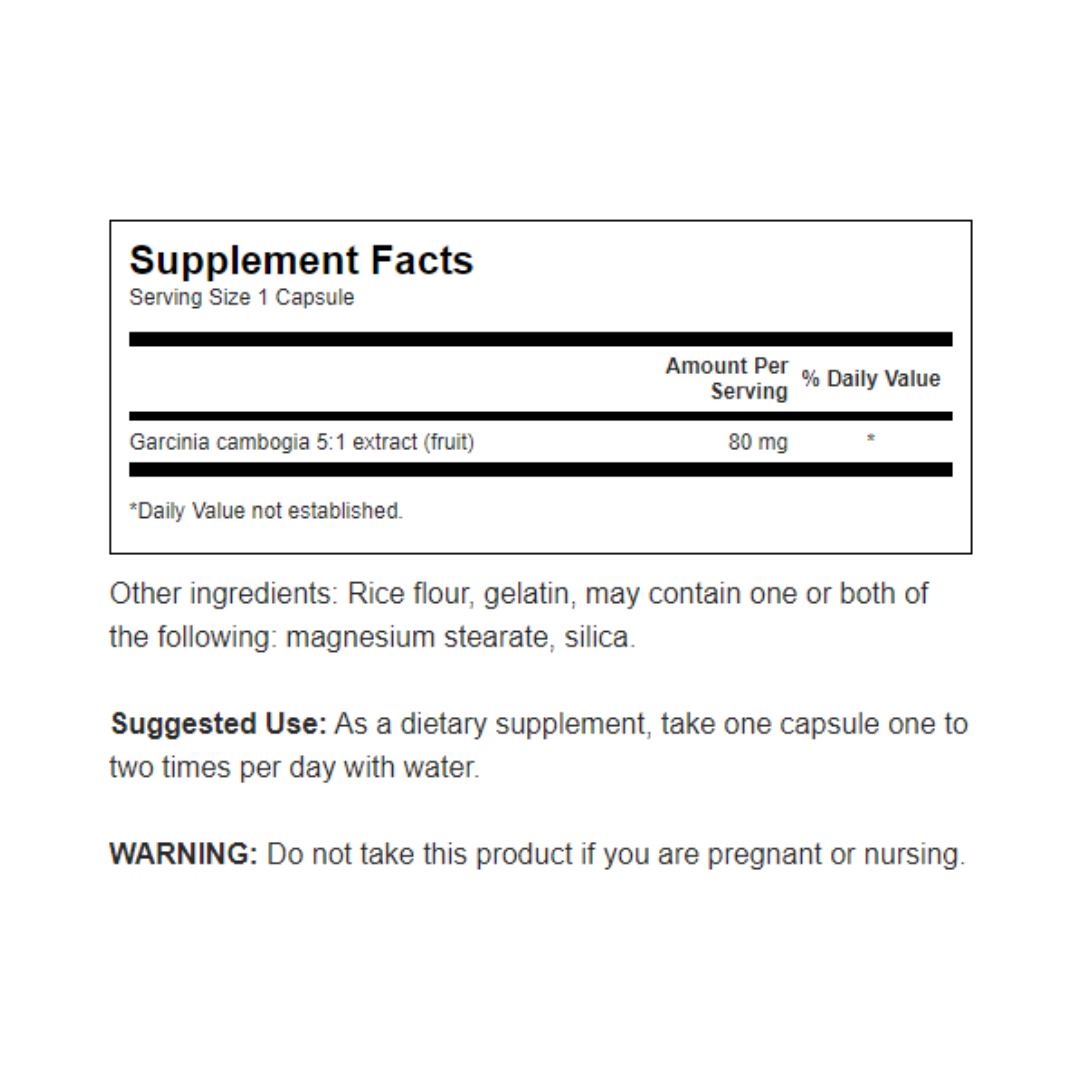 Picture of Swanson Garcinia Cambogia 5:1 Extract - 60 Capsules