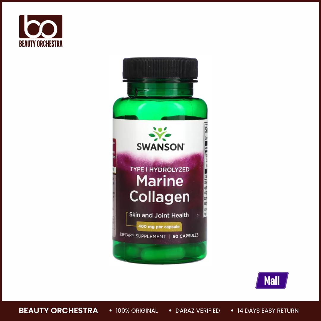 Picture of Swanson Marine Collagen 400 mg 60 Capsules