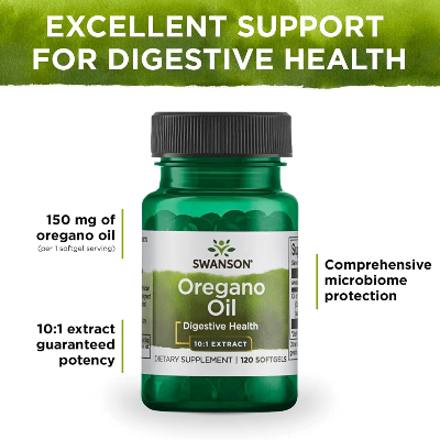 Picture of Swanson Oregano Oil 10:1 Extract - 120 Softgels