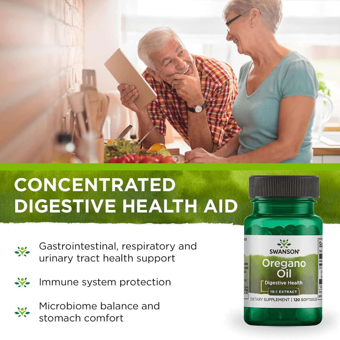 Picture of Swanson Oregano Oil 10:1 Extract - 120 Softgels