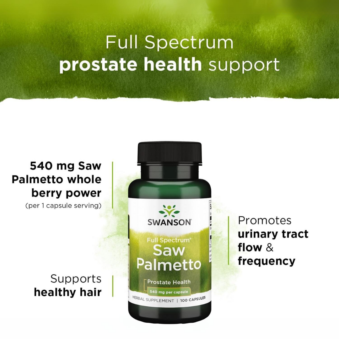 Picture of Swanson Saw Palmetto 540mg - 100 Capsules