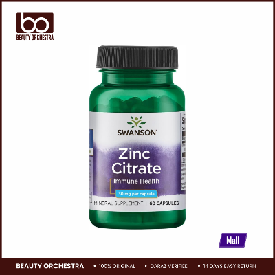 Picture of Swanson Zinc (Citrate) 30 Milligrams 60 Capsules