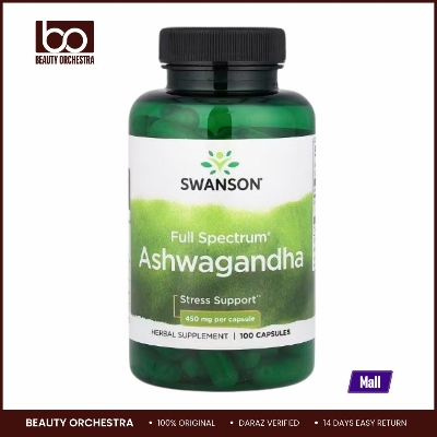 Picture of Swanson, Full Spectrum® Ashwagandha, 900 mg, 100 Capsules (450 mg per Capsule)