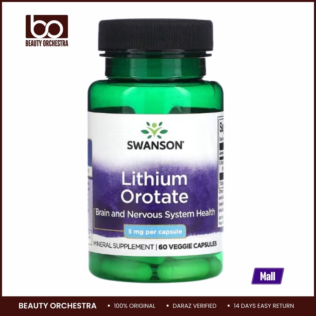 Picture of Swanson, Lithium Orotate, 5 mg, 60 Veggie Capsules