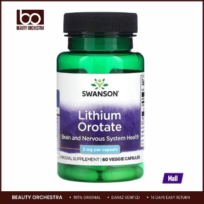 Picture of Swanson, Lithium Orotate, 5 mg, 60 Veggie Capsules