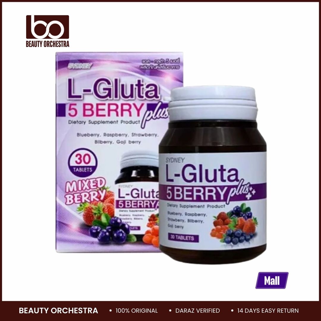 Picture of Sydney L-Gluta 5 Berry Plus Vitamins 30 Tablets