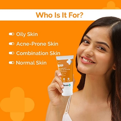 Picture of The Derma Co 1% Hyaluronic Acid Sunscreen Aqua Gel - 80g