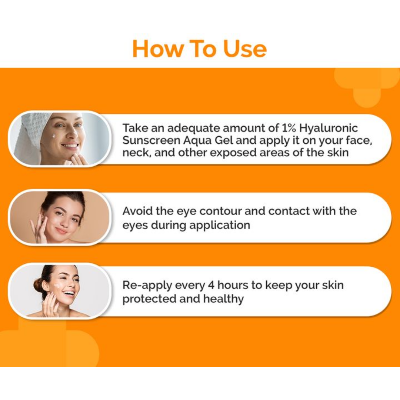 Picture of The Derma Co 1% Hyaluronic Sunscreen Aqua Gel - 50g