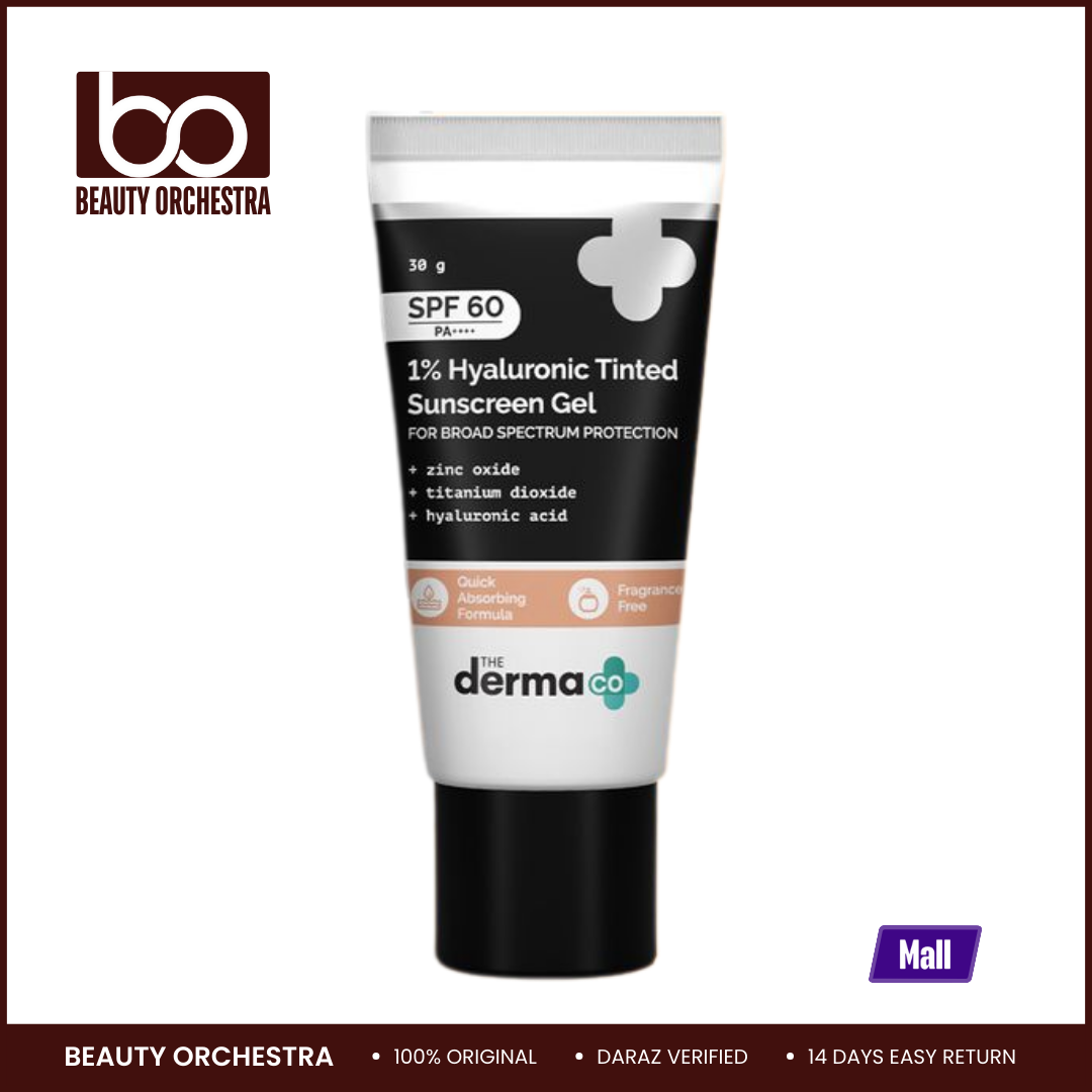 Picture of The Derma Co 1% Hyaluronic Tinted Sunscreen Gel - 30g