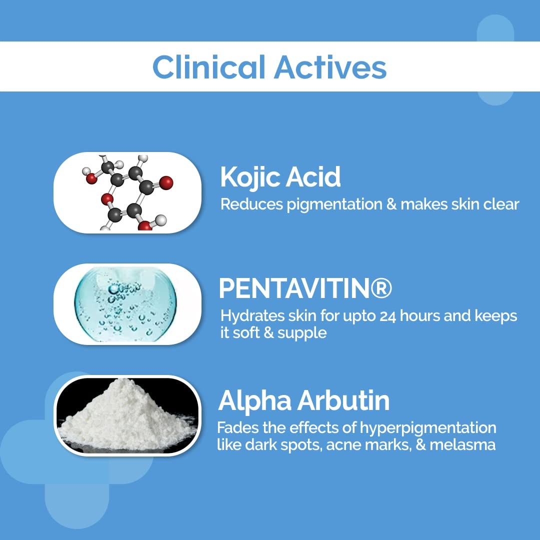 Picture of The Derma Co 1% Kojic Acid Daily Brightening Body Wash with Alpha Arbutin for Dark Spots & Pigmentation – 250ml.