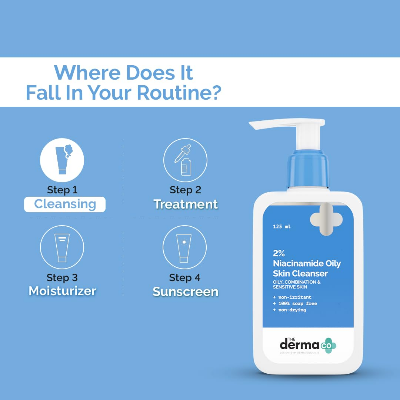 Picture of The Derma Co 2% Niacinamide Oily Skin Cleanser - 125ml