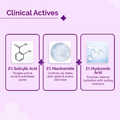 Picture of The Derma Co 2% Salicylic BHA Hydrating Toner | BHA Liquid Facial Exfoliant-Removes Blackheads & Whiteheads 150 ml