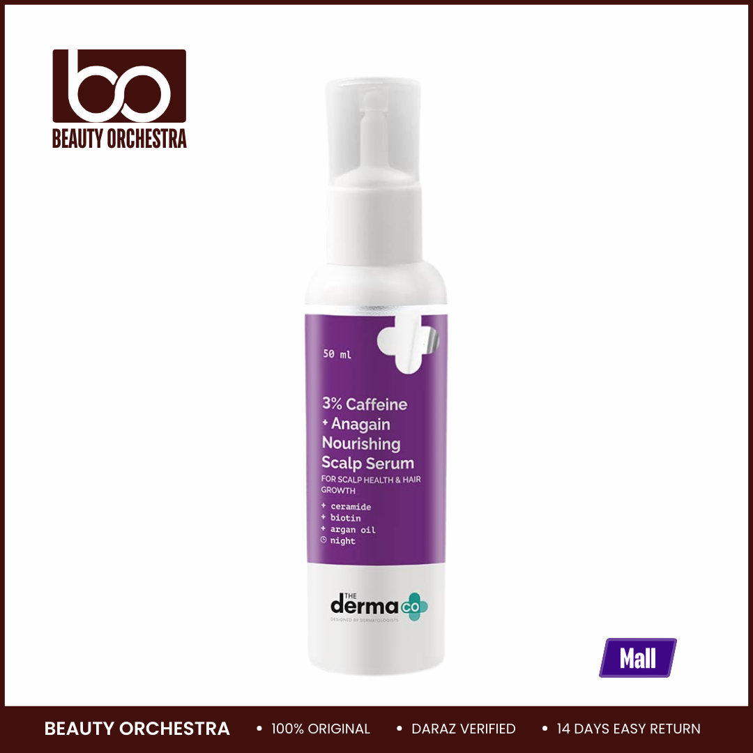 Picture of The Derma Co 3% Caffeine + Anagain Nourishing Scalp Serum - 50ml