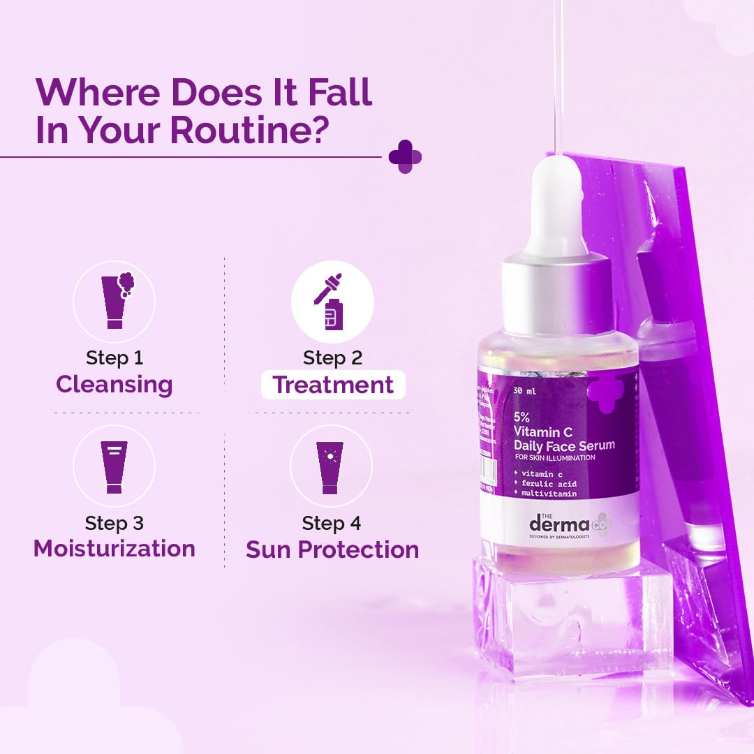 Picture of The Derma Co 5% Vitamin C Daily Face Serum - 30ml