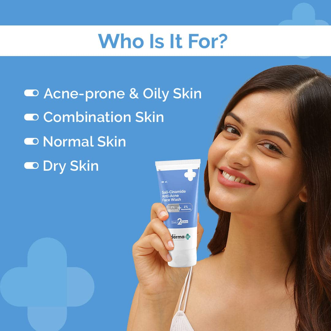 Picture of The Derma Co Sali Cinamide Anti Acne Face Wash - 80ml