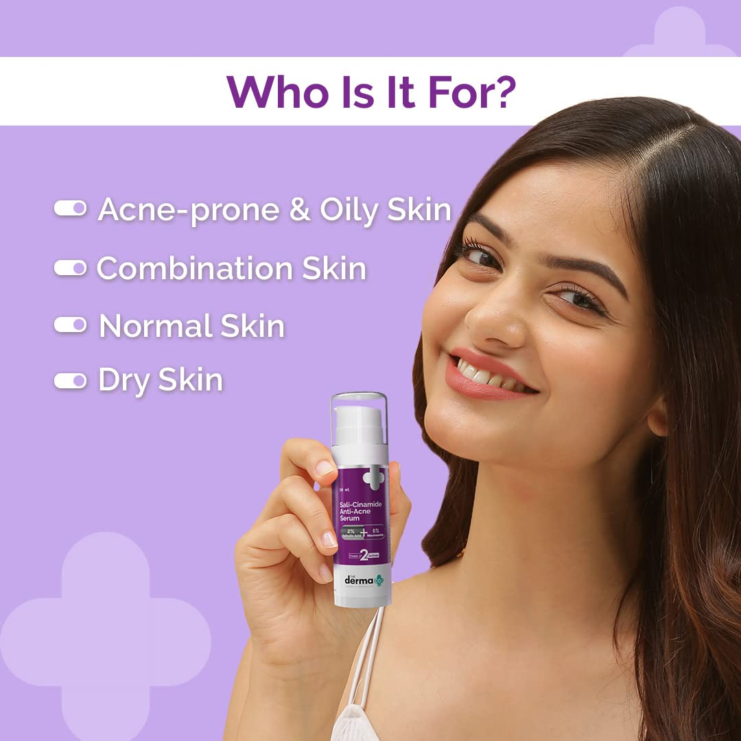 Picture of The Derma Co Sali-Cinamide Anti-Acne Serum - 30ml