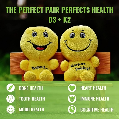 Picture of UpNourish Liposomal D3 & K2 MK-7 Advanced Absorption for Optimal Bone and Immune Health Supplies 5000 IU 125 mcg Vitamin D3 and 100 mcg Vitamin k2 with Organic Coconut Oil 365 softgels