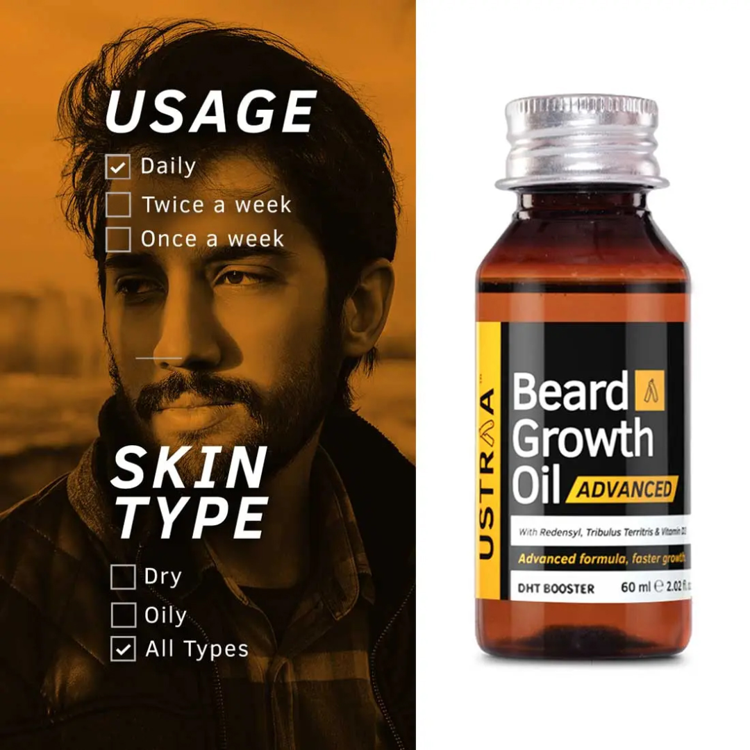 Picture of Ustraa Beard Growth Oil Advanced - 60ml