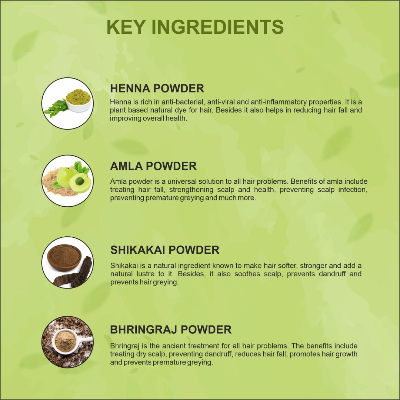 Picture of Vagad's Khadi Herbal Black Hair Mehndi - 100g