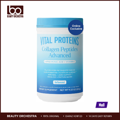Picture of Vital Proteins Collagen Peptides Powder Advanced with Hyaluronic Acid & Vitamin C, Collagen Supplements, Unflavored - 265 gm