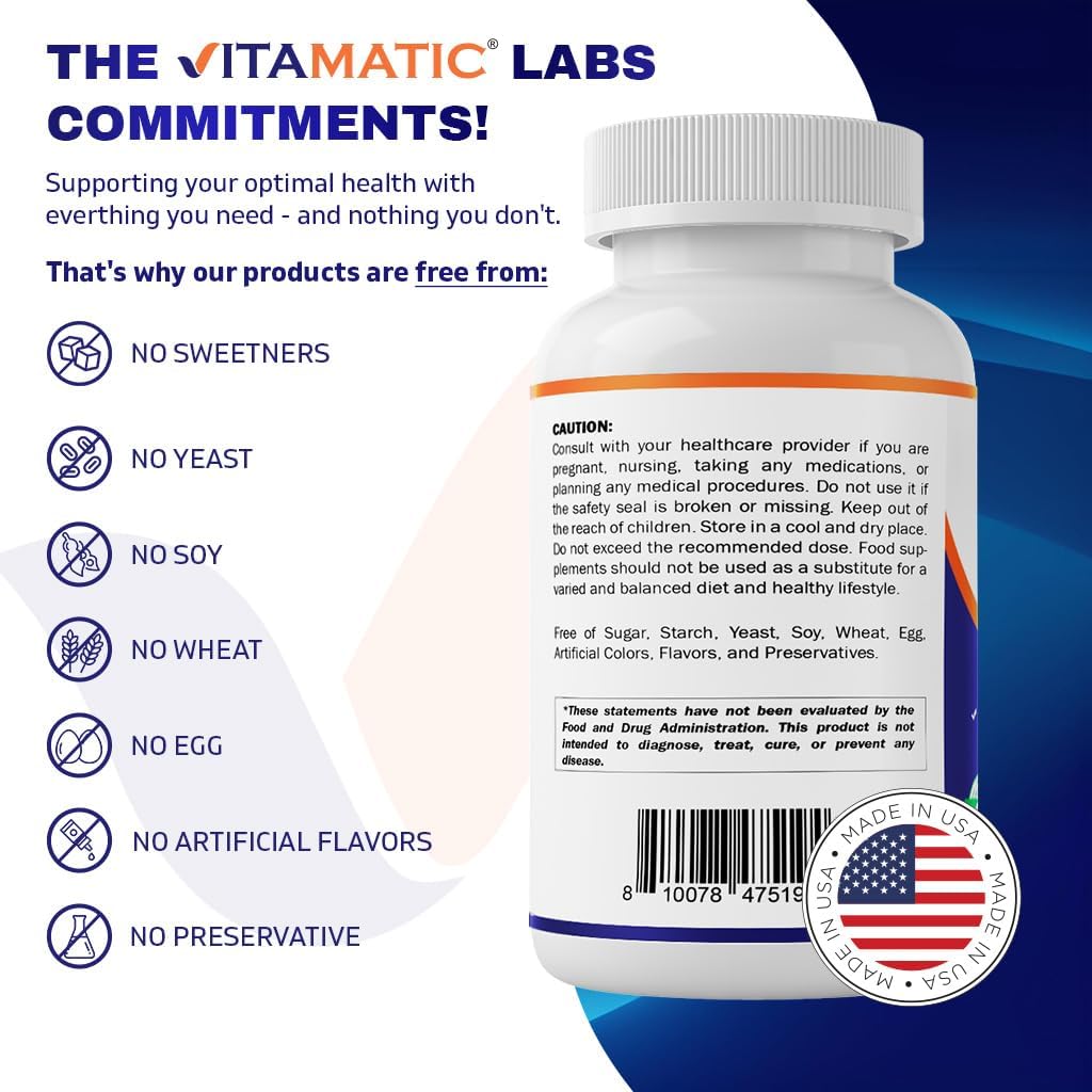 Picture of Vitamatic Fermented Black Garlic Extract 1000 mg 60 Capsules