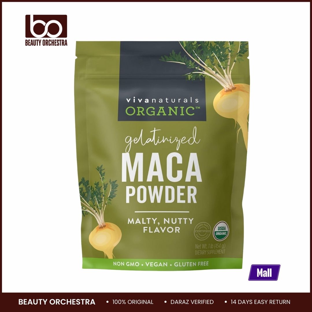 Picture of Viva Naturals, Organic Gelatinized Maca Powder, 1 lb (454 g)