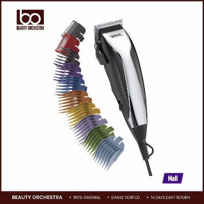 Picture of Wahl Home Haircutting Corded Clipper Kit with Adjustable Taper Lever and 10 Color Coded Guards for Easy Clipping & Trimming
