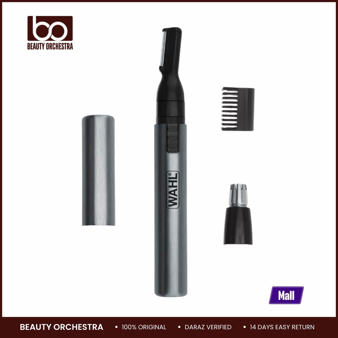 Picture of Wahl Micro Groomsman Battery Personal Trimmer for Hygienic Grooming with Rinseable Interchangeable Heads for Eyebrows Neckline Nose Ears