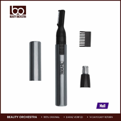 Picture of Wahl Micro Groomsman Battery Personal Trimmer for Hygienic Grooming with Rinseable Interchangeable Heads for Eyebrows Neckline Nose Ears