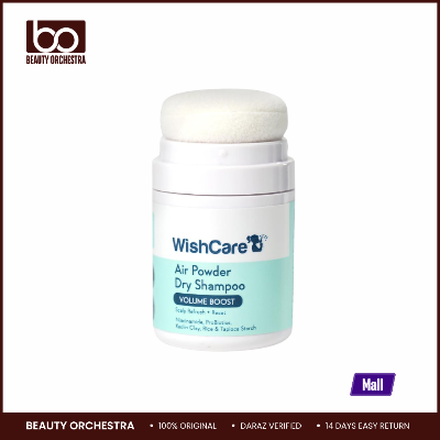 Picture of WishCare Air Powder Dry Shampoo for Oily Hair & Scalp - No White Cast & Aerosol - Niacinamide, Probiotics, Kaolin Clay, Rice & Tapioca Starch - Volume Boost, Scalp Refresh & Reset 10gm