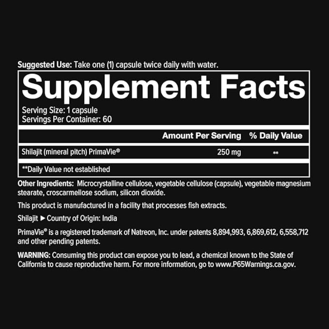 Picture of Youtheory Men's Shilajit – 60 Veg Caps