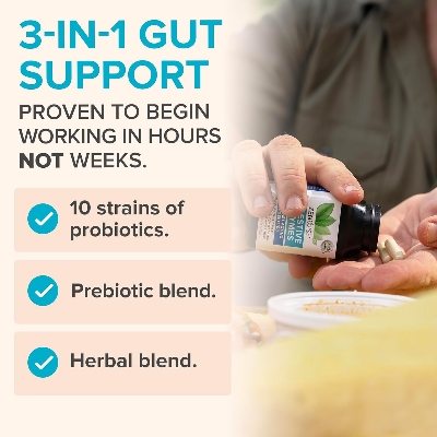 Picture of Zenwise Digestive Enzymes and Bromelain for Gut Health -  60 Capsules