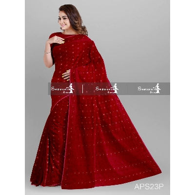 Picture of Half Silk Jamdani Saree