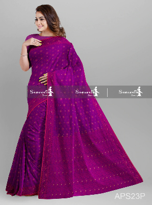 Picture of Half Silk Jamdani Saree
