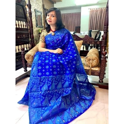 Picture of Half Silk Jamdani Saree