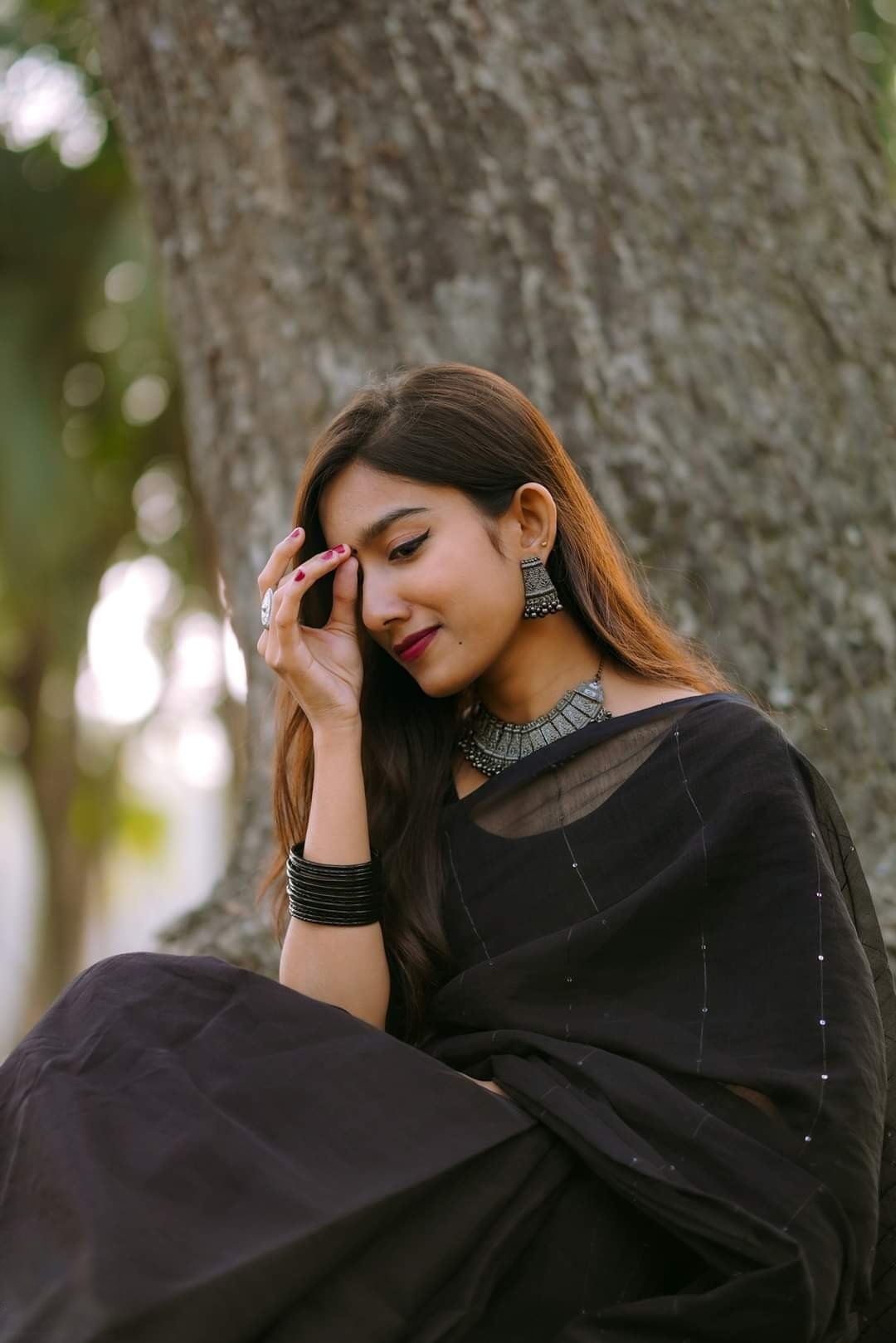 Picture of Fashionable Half Silk Chumki Tangail Tat Saree For Women - Sari