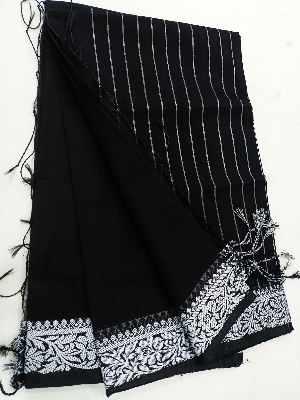 Picture of Saree Combo Gift Set - Which Contains Saree Necklace Earrings Bangles Mehedi Mirror Kitkat Tip Love Chocolate Box with Doll Rose Gazra Chirkut and More