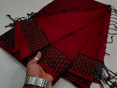 Picture of Nokshi Pair Tangail Half Silk Saree without Blouse pcs for trendy girls