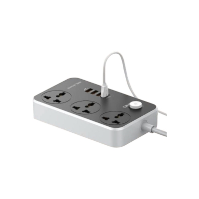 Picture of LDNIO SC3412 PD Type-C Ports + 3 USB Ports + 3 AC Sockets Power Strip