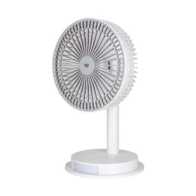 Picture of DP 7627 (RECHARGEABLE PORTABLE USB FAN with led light) 4000mah 15 hours long battery backup