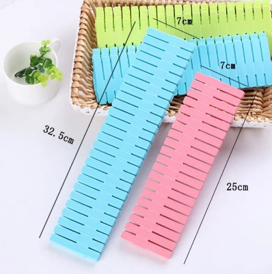 Picture of Adjustable Plastic Grid Drawer Organizer Multi-Purpose Drawer Storage Divider Adjustable Cabinet Storage Divider (6pcs)