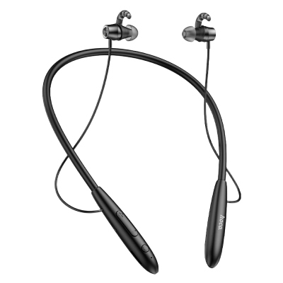 Picture of Hoco ES61 Manner Bluetooth 5.1 Neckband Earphones | 200 mAh Battery, 20 H Playback & 330 H Standby | Magnetic Silicone Band | TF Card Slot | Type‑C/Lightning/USB‑Micro Charging | IPX5 Sweatproof