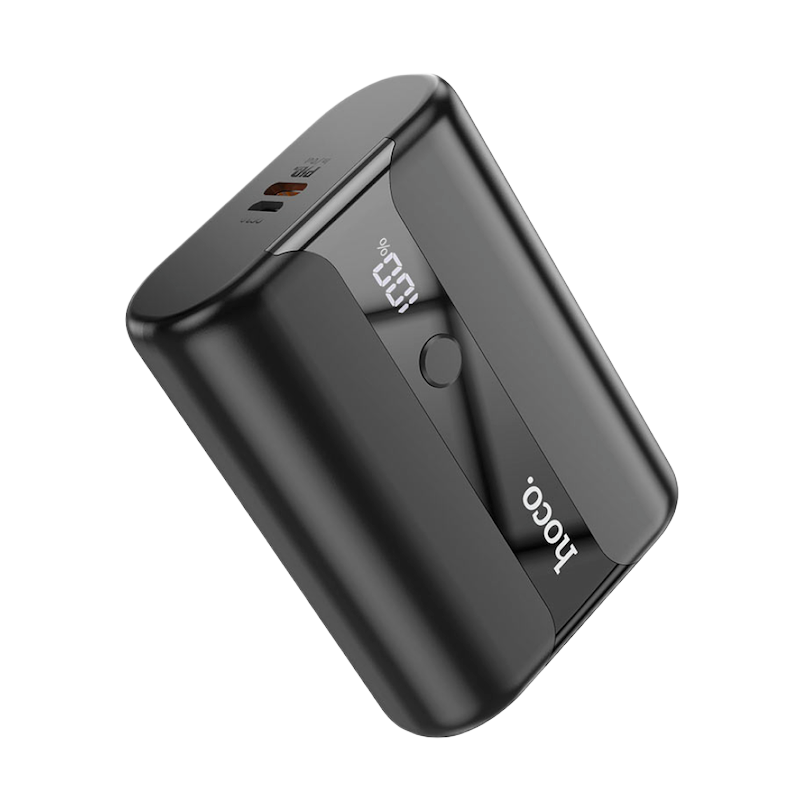 Picture of Hoco Q3 Pro 10000mAh Power Bank | PD 20W + QC 22.5W Dual‑Port Fast Charge | 18W Type‑C/Micro‑USB Input | LED Display | Slim 81×59×25 mm
