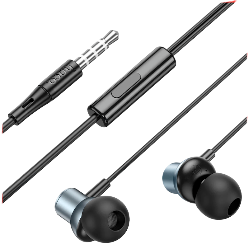 Picture of  Hoco M110 Encourage | 3.5 mm In‑Ear Earphones | Built‑in Mic & Single‑Button Control | Sweat‑Resistant 10 mm Drivers | 1.2 m Cable | Top Mobile Music & Call Quality
