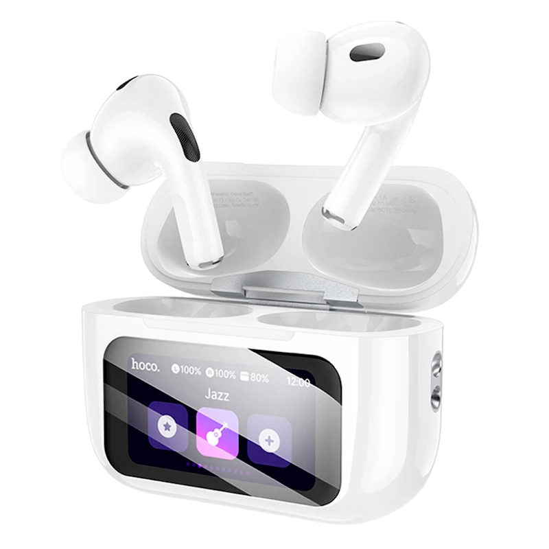 Picture of Hoco EW72 Lite | Bluetooth 5.4 TWS | Touch‑screen LCD Case | ANC & Transparency Mode | 13 mm Driver, 24h Playback, IPX6 Water‑Resistant Headset