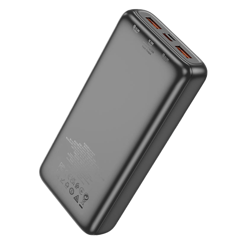 Picture of HOCO | J121A Fast 22.5W 20000mAh Power Bank | PD 20W & QC3.0/SCP/FCP/AFC | 3 Outputs (USB-A×2 + Type-C), Dual Input (Type-C/Micro) | LED Digital Display | For Android & iPhone