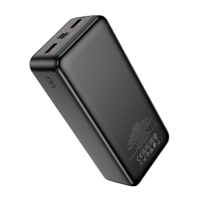 Picture of HOCO | J136B Sirui 30000mAh Power Bank | 22.5W Fast Charge + PD 20W | 3 Outputs (USB-A×2 22.5W, Type-C 20W) | Dual Input (Type-C/Micro 18W) | LED Digital Display | QC3.0/SCP/FCP/AFC | For Android & iPhone
