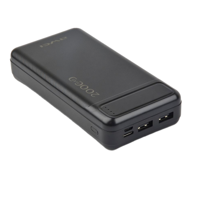 Picture of AWEI | P6K 20000mAh Power Bank | Dual USB 5V/2.1A Output (Shared Max) | Dual Input Type-C & Micro 5V/2.1A | Li-Polymer Cell | LED Power Indicator | 136.5×69×28mm | For Android & iPhone.
