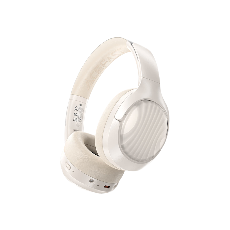 Picture of ACEFAST | H5 ANC Over-Ear Bluetooth Headphones | Bluetooth 5.4, 30dB ANC | 40mm Drivers | 65h Play (45h with ANC), 500mAh | USB-C 5V/1A | SBC/AAC | Foldable Design | For Android, iPhone & PC