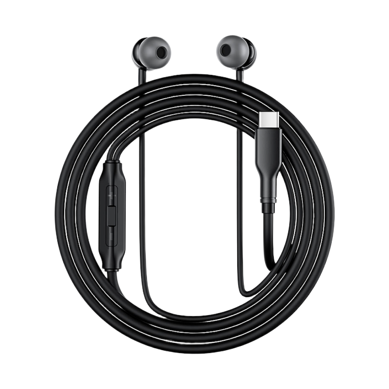 Picture of ACEFAST | L8 Type-C Wired Earphones with Mic | USB-C Digital Audio (No Pop-Ups) | 1.2m Cable, HD Mic & In-line Remote | Ergonomic In-Ear, Thick Silicone Cable | For Android USB-C Phones & Tablets.